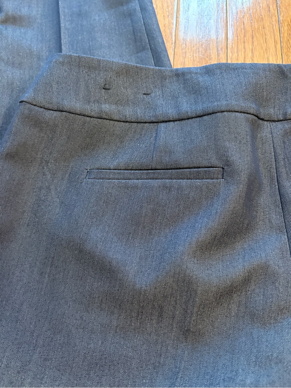 Size 10 slim woman’s Career trousers. Slim Fit Denim look slacks.